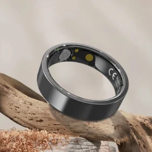 Smart ring, touch screen, stainless steel