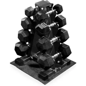 Dumbbell Weight Set with Storage Rack