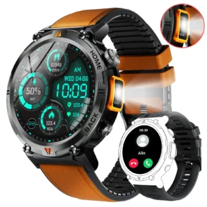 Smartwatch Full Touch Screen w/ Health Monitor and flashlight
